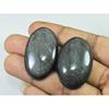 38-40 мм ААА Серебряный обсидиан Овальный камень 2 шт. Кабошон Свободный драгоценный камень 99 карат. SK-4107