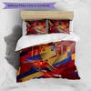 Yamal Printed 3PCS Bedding Set Breathable Duvet Cover with Pillowcases Decorative Bed Linen for Bedroom Home