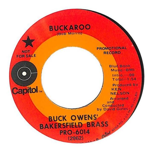 7-дюймовая пластинка BUCK OWENS BAKERSFIELD BRASS Buckaroo Okie From Muskogee PRO6014PROMO Capitol Records 1970 США Кантри/Фолк Б/у