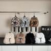 Leopard Print Plush Backpack: Women's 2025 Autumn Casual High-Capacity Shoulder Bag