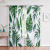 2 шт. тропические листья растительности 3D печатный карниз для штор с карманом машинная стирка спальня гостиная кухня декоративные шторы