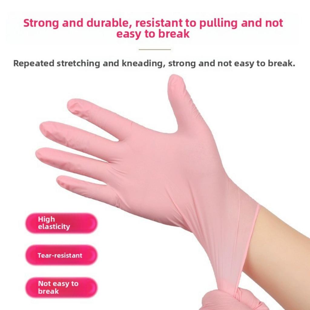 10/20/50/100 Disposable Nitrile Gloves, Waterproof, Latex Free, Powder Free, with Battery Glowing, Suitable for Household and Kitchen Cleaning
