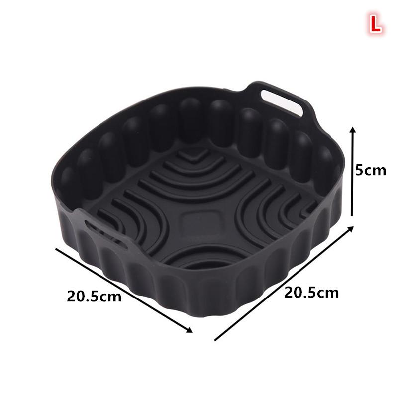 Reusable Baking Basket Air Fryer Silicone Liner Non Stick Foldable Tray Pot for Family Kitchen Use