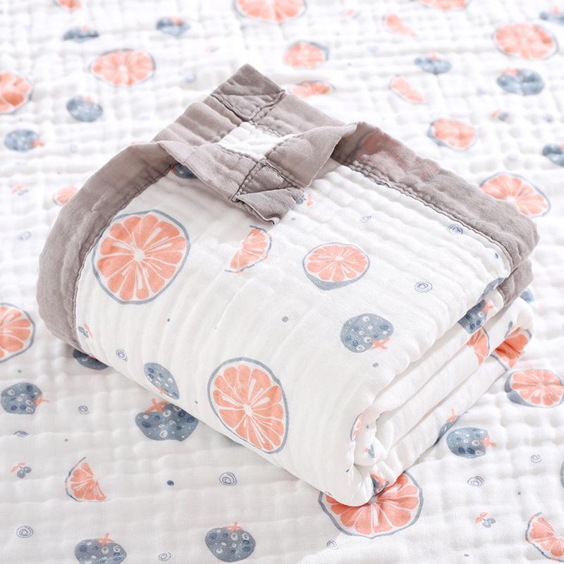 A-Class Soft Infant Cotton Gauze Bath Towel & Blanket, Six-Layer, Universal for All Seasons.