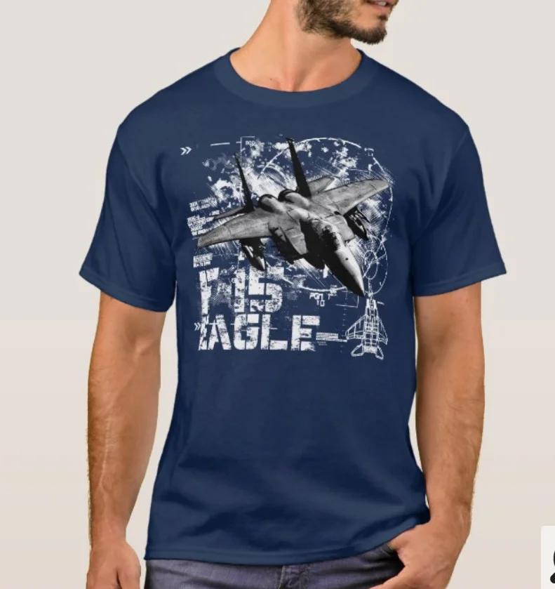 F15 Eagle Tactical Fighter Airplane TShirt Summer Cotton Short Sleeve ONeck Mens T Shirt New S3XL