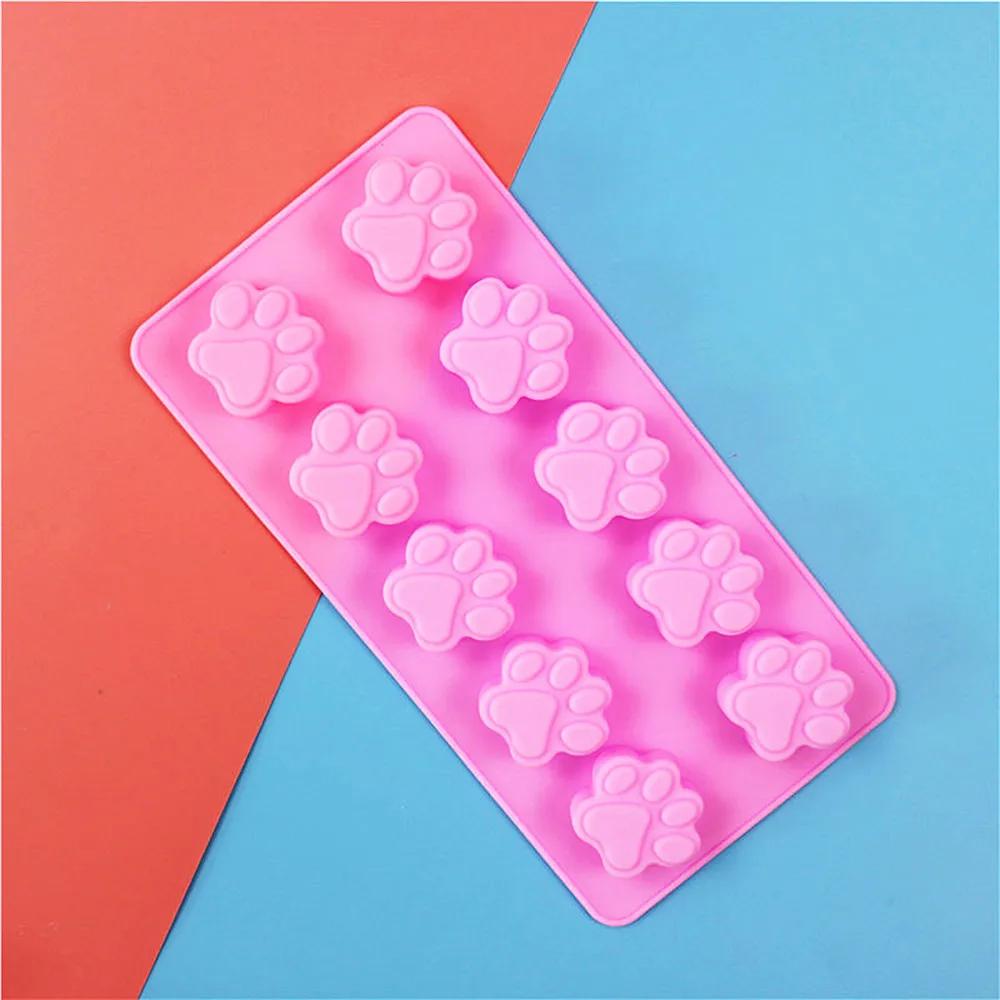 Горячая новинка Милая собака кошачья лапка помадка сахарная форма для торта шоколадная форма для выпечки пудинг печенье мыло формы кухонные принадлежности