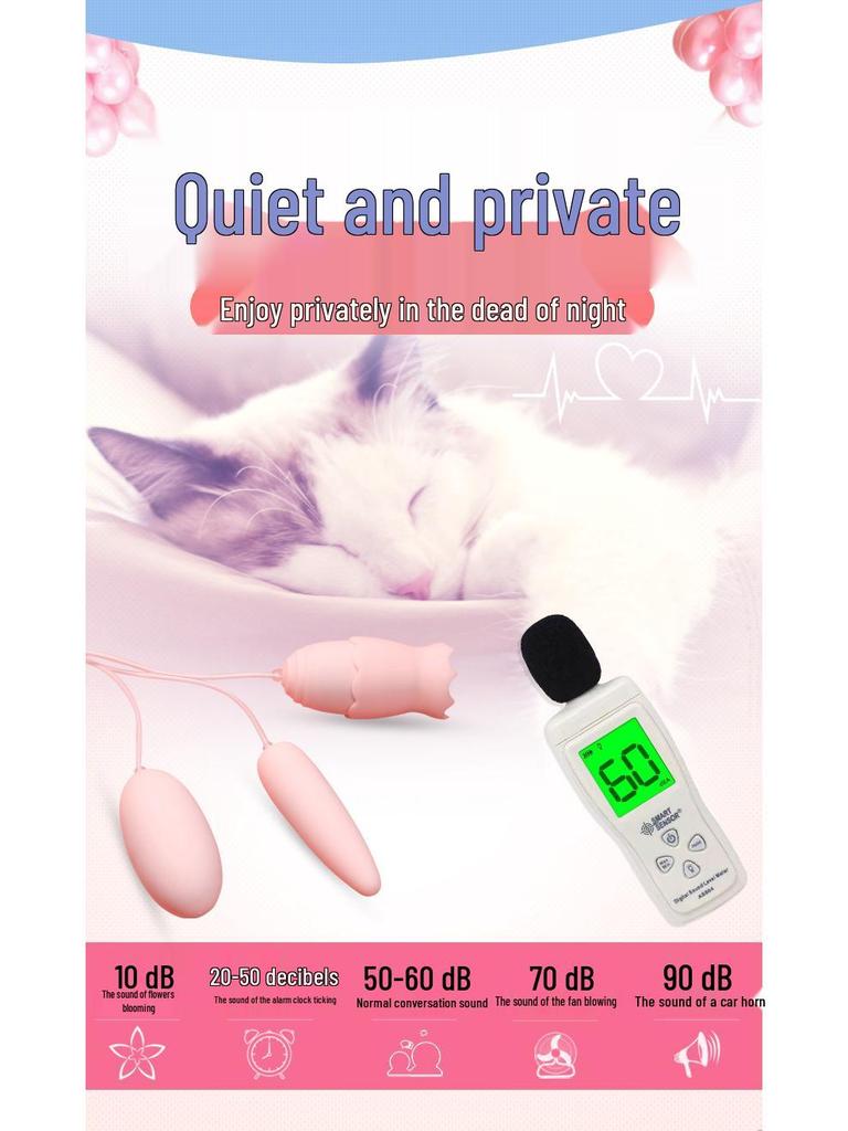 Женский мини портативный вибратор: Тройное яйцо с вибрацией языка