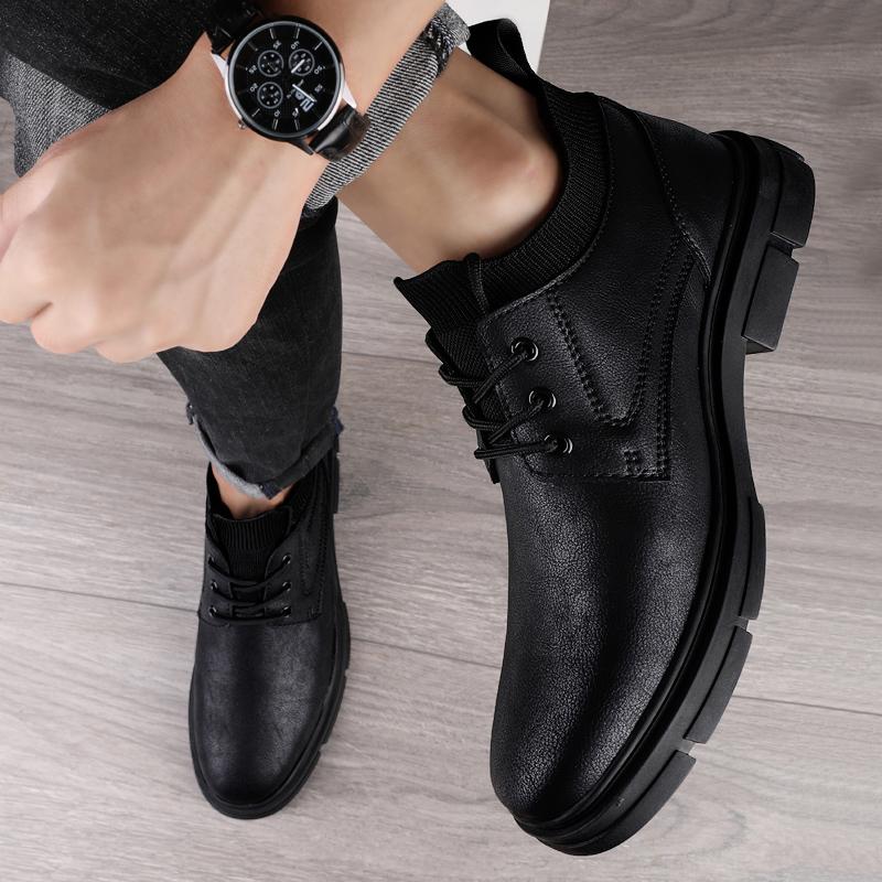 Мужские ботинки, обувь из натуральной кожи в стиле милитари, мужские удобные зимние ботинки до щиколотки, осенние мужские ботинки, зимняя рабочая обувь для мужчин, теплая