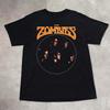 Редкая Черная Хлопковая Футболка Группы The Zombies Все Размеры