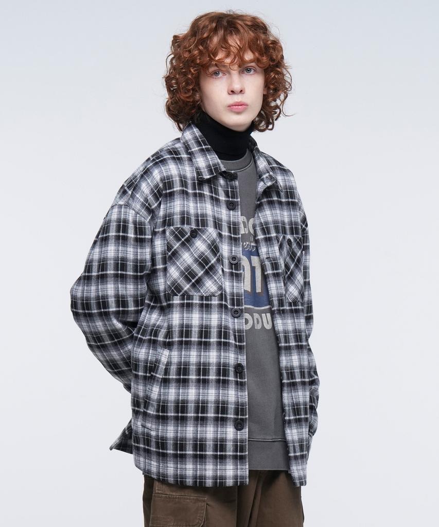 OUTDOOR PRODUCTS Check Padded Shirt (Black)