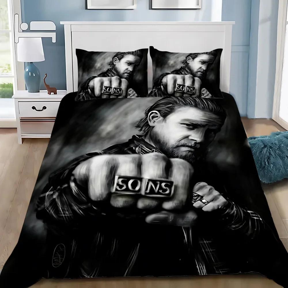 Sons Of Anarchy R-Retro Bedding Set Adult Boy Girl Bedroom Decoration Children Gift Single Double Queen King Size