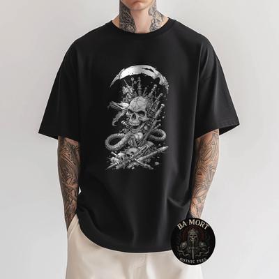 Футболка с черепом в стиле Death Metal Punk