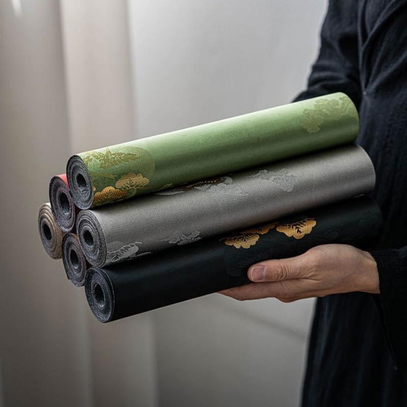 Chinese Style Tea Mat Cotton and Linen Brocade Waterproof Absorbent Vintage Table Cloth Household Table Decoration Tea Towel New