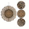 Metal Wind Spinner with Radiating Floral Design – Decorative Garden Wind Chime for Outdoor & Indoor Use, No Battery Needed