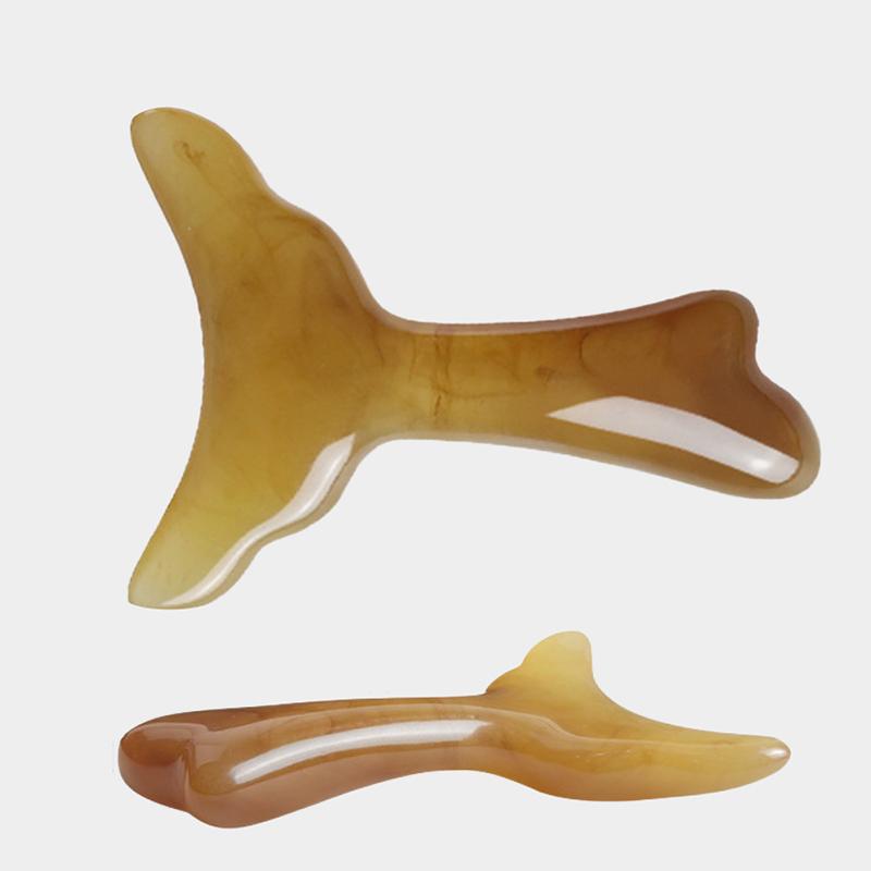 Guasha Board Resin Meridian Acupuncture Massage Stick Guasha Board For Neck Shoulder Back Scraping Board Facial Lifting Tool