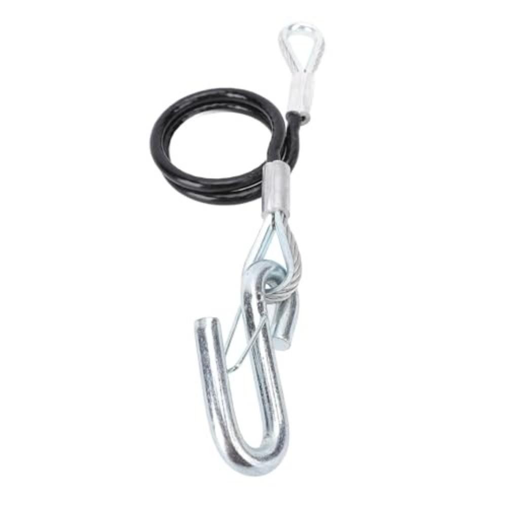 3500lbs Trailer Safety Cable 70cm/27.6in Trailer Towing Cable New Spring Towing Rope Truck / SUV