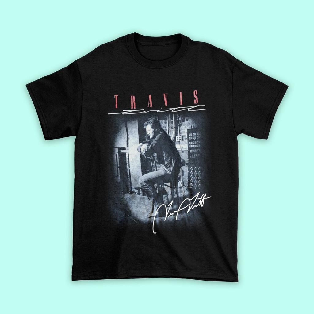 Vtg Travis Tritt 1993 Country Music Tour Cotton Black S-5XL Unisex Shirt