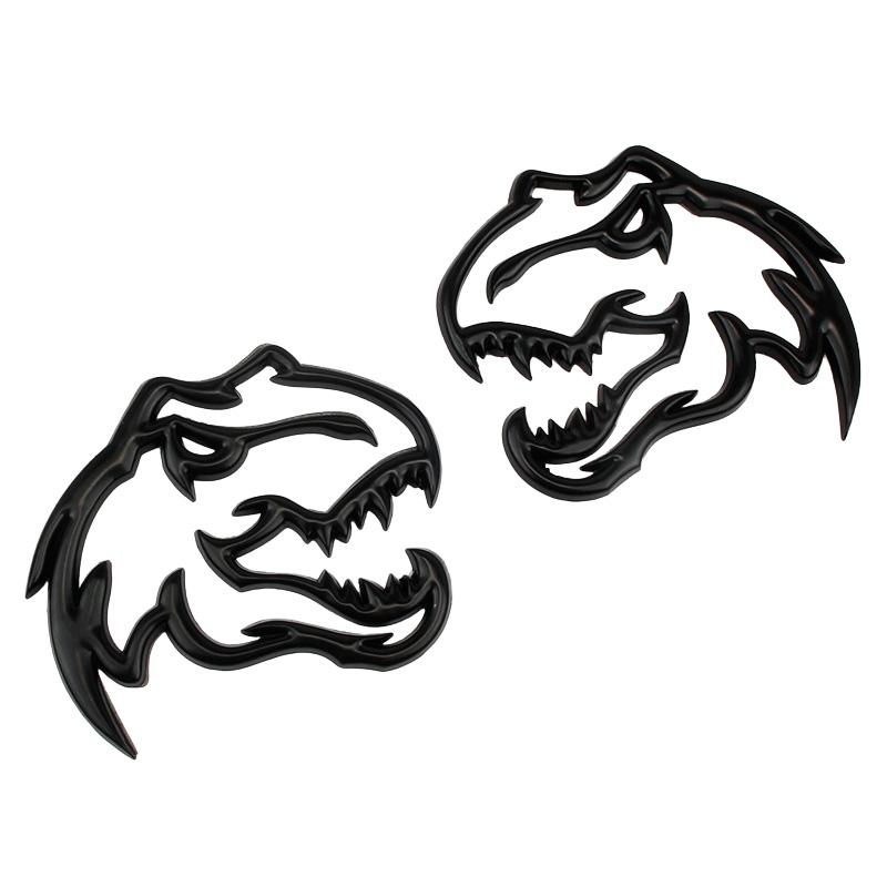 Металлический тираннозавр Рекс, велоцираптор, Raptor, логотип динозавра, значок на багажнике, эмблема, наклейки, стикер для укладки животных