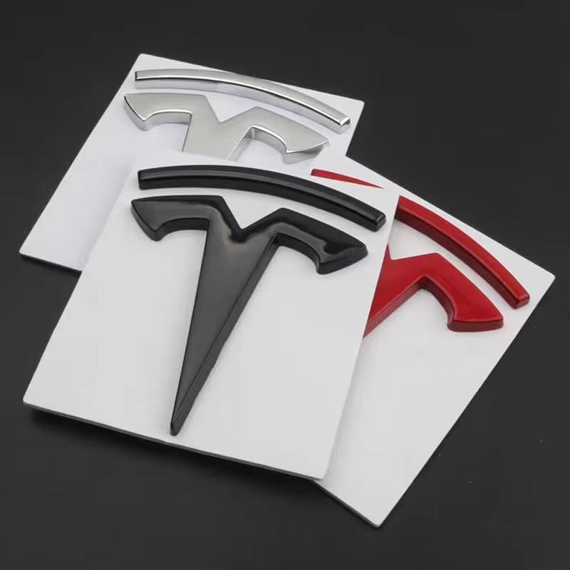 3D Металлический Логотип Tesla Наклейка-Шильдик на Крыло, Заднюю Часть, Багажник Автомобиля Декор для Tesla Model 3 Highland 2023 Модель S Модель X Модель Y