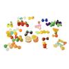 10pcs Miniature Fruit Micro Landscape Tiny Resin Fruit Diorama for Fairy Gardens Desk Decor DIY Handmade Accessories Kids Toys