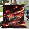 Anime Cartoon Demon Slayer Blanket,Flannel Blanket Throw Blanket,Sherpa Warm Children's Blanket for Living Room Bedroom Beds