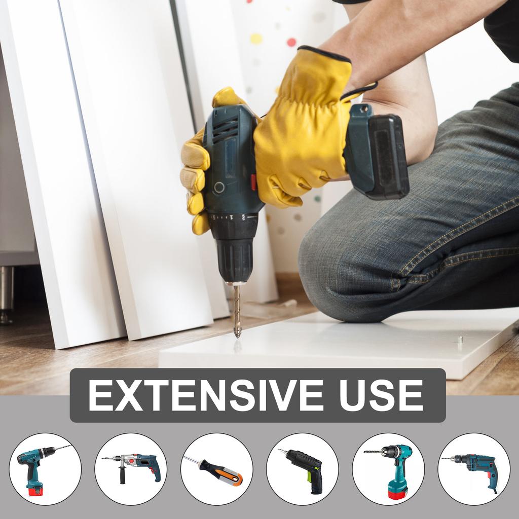 2Set Carbide Four Edged Serrated Drill Bit Efficient Drilling Masonry Drill Bit Set with Hexagonal Shank for Ceramic Tile