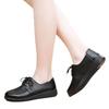 Рабочая обувь женская черная нескользящая обувь для мам рабочая обувь для кухни отеля одинарные туфли удобные водонепроницаемые туфли на плоской подошве для пожилых женщин