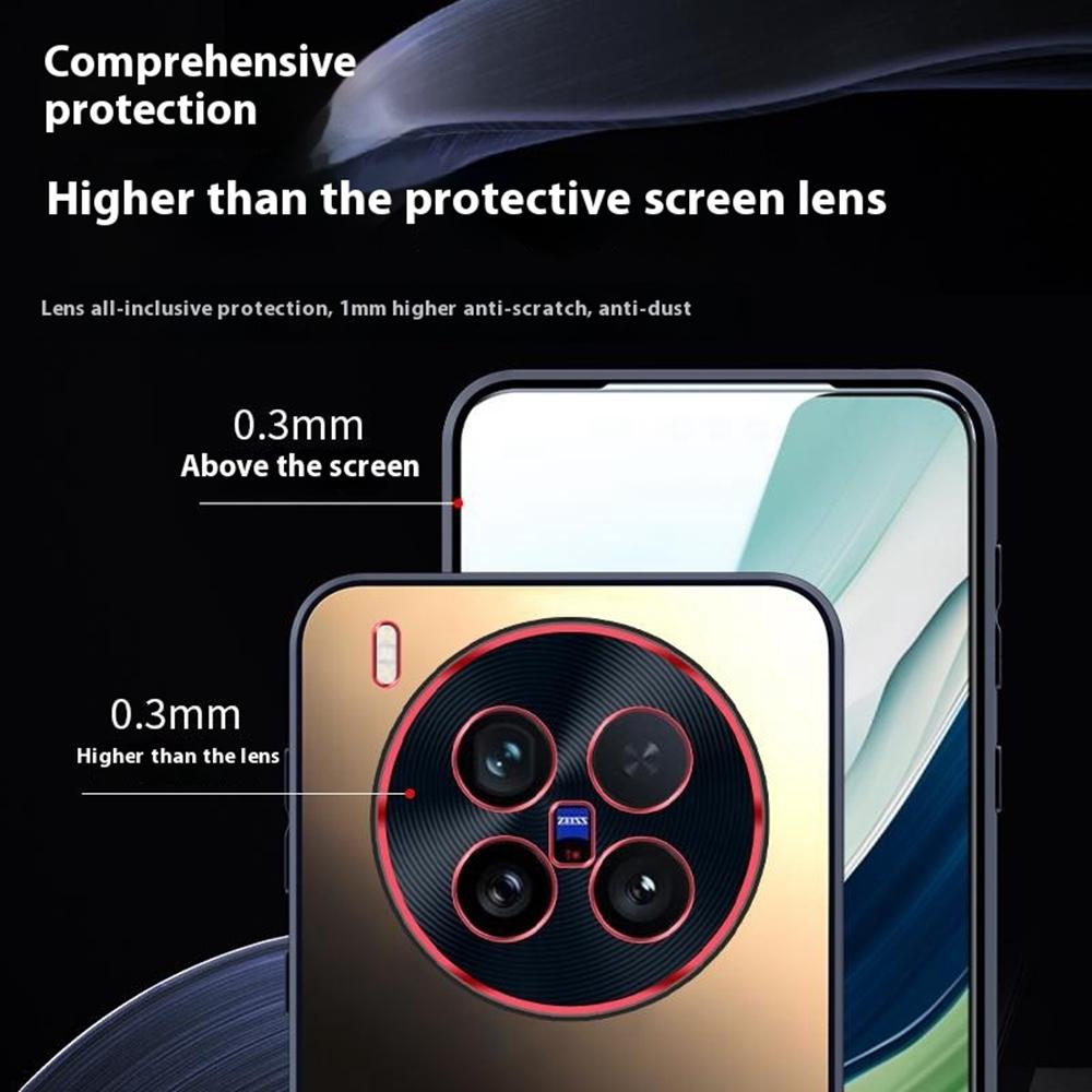 For Vivo X200 Ultra 5G Phone Case Dual-Color Lens Design AG Skin-Feel Matte Back Cover