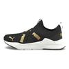 (GS) Проводные Run Slip-On 'Черный Командное Золото' Детские 381993-02