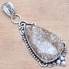 Pendant Turtella Jasper Gemstone Handmade Mother's Day Silver Jewelry 2.5"