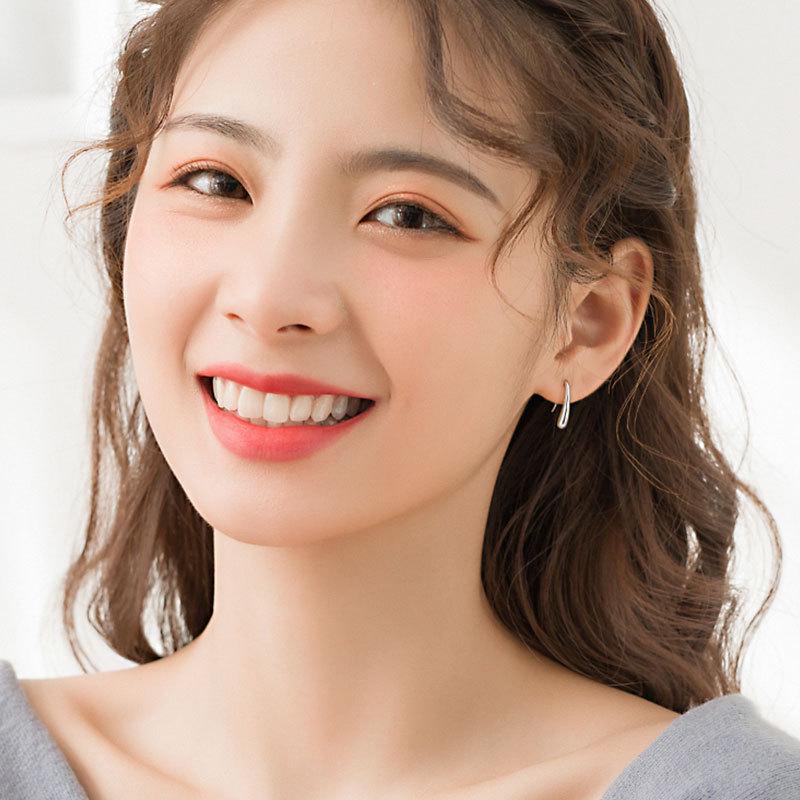 Серьги-капли из стерлингового серебра 925 пробы: Удобный для сна, свежий и элегантный стиль
