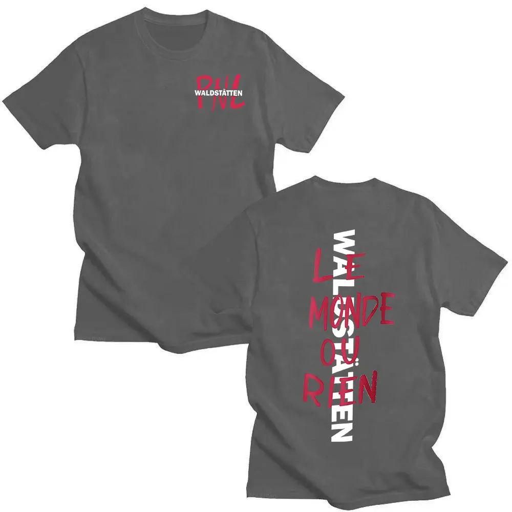 Хип-хоп Футболка с коротким рукавом Рэпер PNL Que La Famille Le Monde Chico Альбом Футболка Мужская Женская Модная Хлопковая Повседневная Футболка Топ