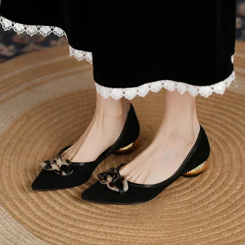 Модная женская обувь на каблуке, одинарная, мягкая и удобная, сексуальные туфли на каблуке для платья с острым носком, женские туфли на высоком каблуке, женская обувь