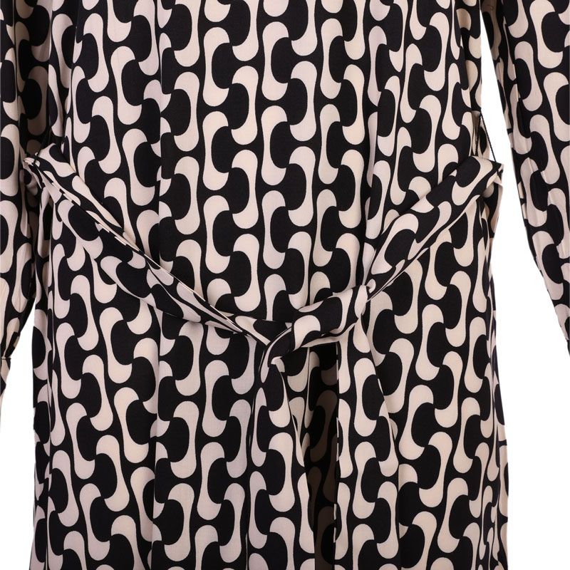 Женское черно-белое графическое платье Dalana DEELUXE 74