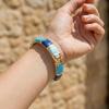 Elegant Enamel Cuff Bangles Wide Geometric Bracelet Personality Bohemian Drip Oil Bracelet  Women