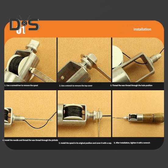 Набор шила для шитья кожи, ручной швея, набор инструментов для ремонта кожи с иглами, гаечный ключ, отвертка, ручной швейный инструмент для кожи, плотная ткань, кожа своими руками