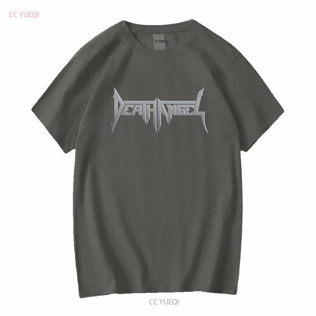 DEATH ANGEL Серая футболка с логотипом Новая S M XL 2XL с длинным или коротким рукавом винтажная стираная повседневная топ для повседневной носки дышащий