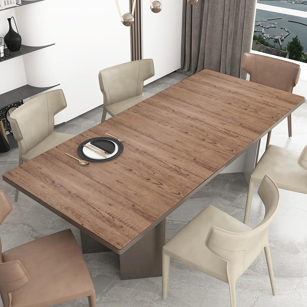 Boobest Width 80cm X Length 9m Remake Sheet Wood Grain Dark Brown Wallpaper Sticker Wood Grain Thick Waterproof Stain Resistant Oil Proof Heat