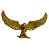 Carving Sitting Angel Figurine European Winged Girl Statue Resin Sculpture Home Office Bookshelf Desktop Decoration Ornament