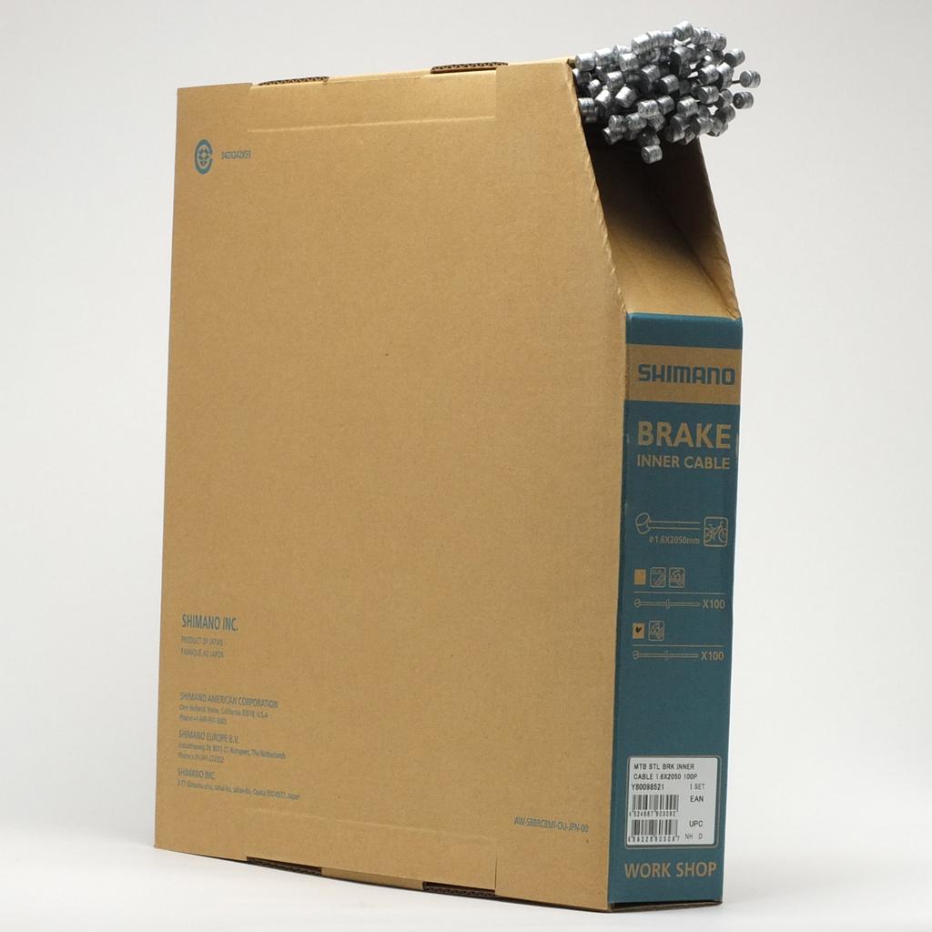 SHIMANO Стальная коробка для внутреннего троса тормоза x для MTB Y80098521 (1,6мм 2050мм/100 шт.)