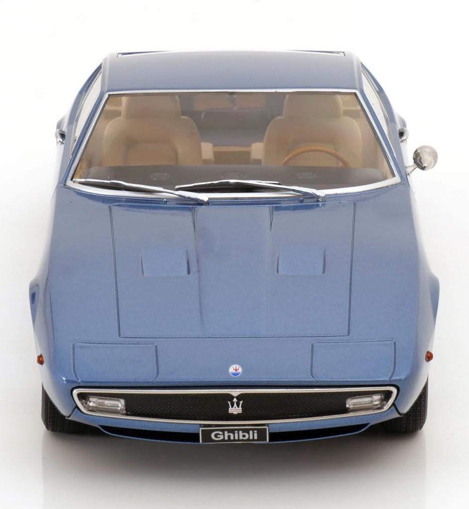 KK Scale Scale Maserati Ghibli Coupe 1969 Blue Finished Product 1/18 Metallic, (KKDC181271)