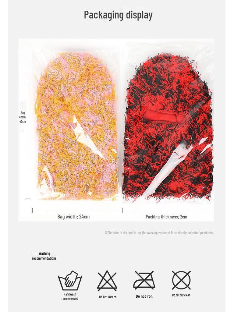 Ruidong Camouflage Woolen Ski Mask Balaclava - Warm Knitted Outdoor Sports Headgear