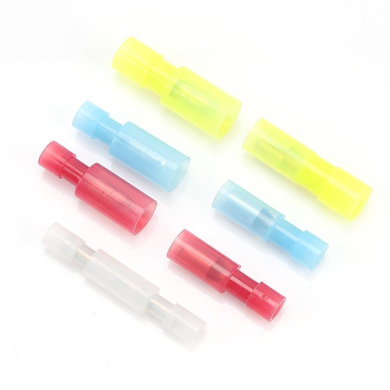 Nylon Bullet Plug-in Terminal: Male & Female Quick Connectors (White)