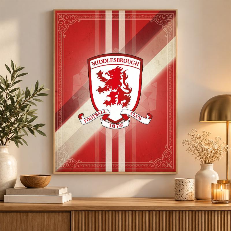 Middlesbrough Diamond Painting Kit 5D Full Drill DIY Diamond Mosaic Wall Art Home Decor