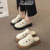 Muffin Thick-soled Heightening Bag Head Sandals Women's Outer Wear Summer New Hollow Breathable Hole Shoes Casual Sandals