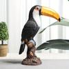 Creative Simulation Animal Color Parrot Resin Bird Statue Ornaments Home Living Room TV Cabinet Balcony Garden Decoration Crafts