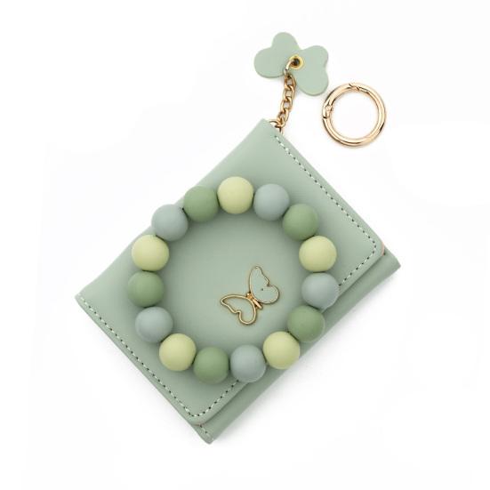 Женский кошелек-браслет в стиле бохо, бисерный браслет, держатель для карт с бабочкой