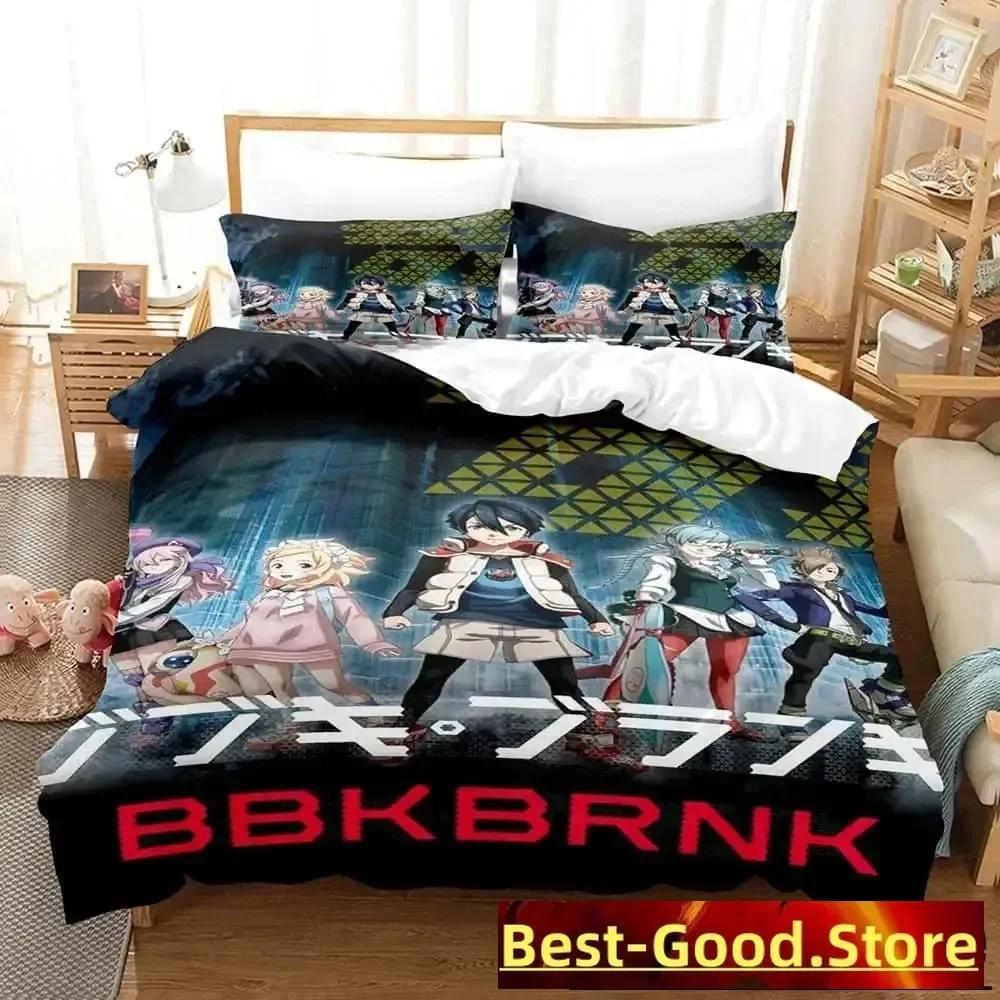 3D Печать Аниме Bbkbrnk Печатное Постельное Белье Пододеяльник Наволочка Комплект Постельного Белья Простыня Покрывало для Одеяла Размер Full Queen King