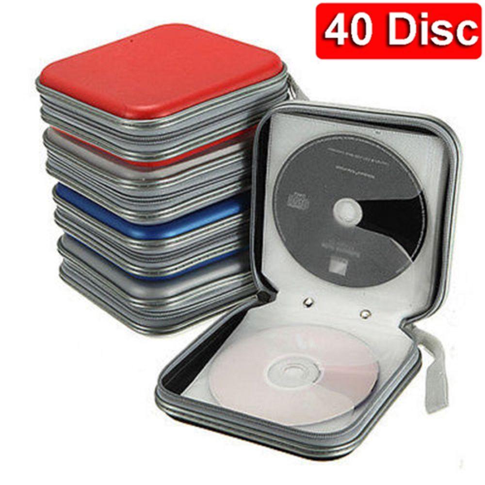40 Disc Bags Wallet Album Hard Box Double-side Organizer CD DVD Case Storage Sleeve