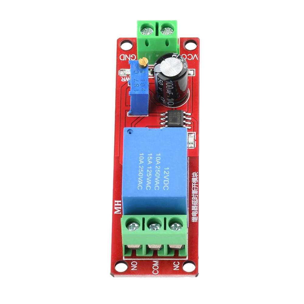 DC 12V NE555 Таймер-переключатель Регулируемый Модуль отключения Реле с задержкой включения Модуль реле с задержкой отключения 0~10С